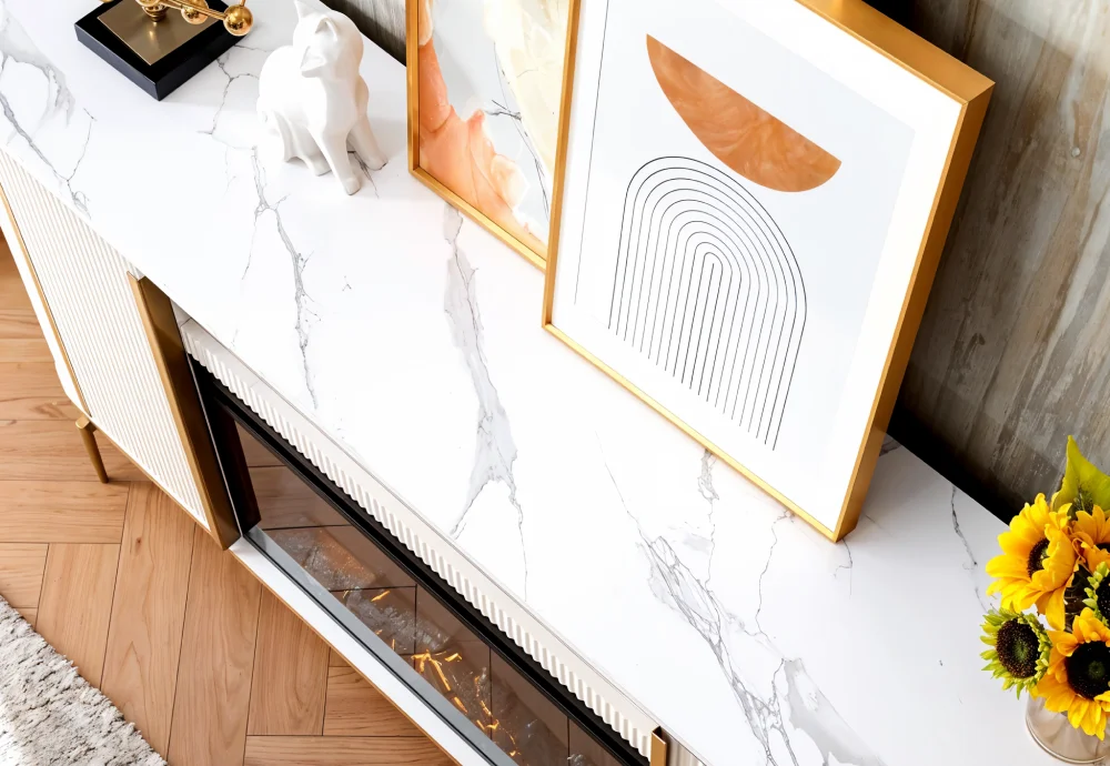 modern freestanding electric fireplace